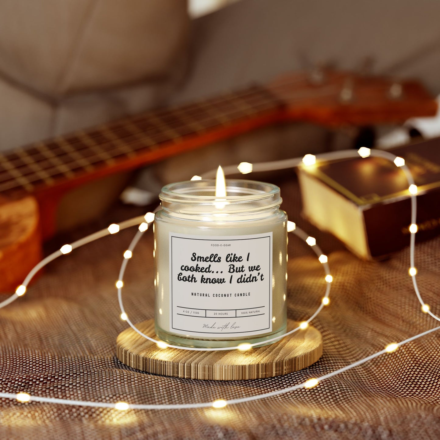 Funny Scented Coconut Wax Candles (4oz, 9oz) Smells like I cooked... But we both know I didn't