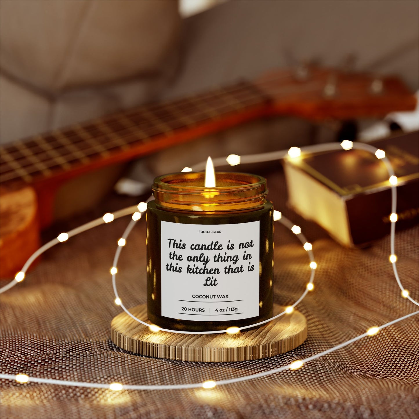 Scented Coconut Wax Candle (4oz, 9oz) "This Candle is not the Only Thing in my Kitchen that is Lit"