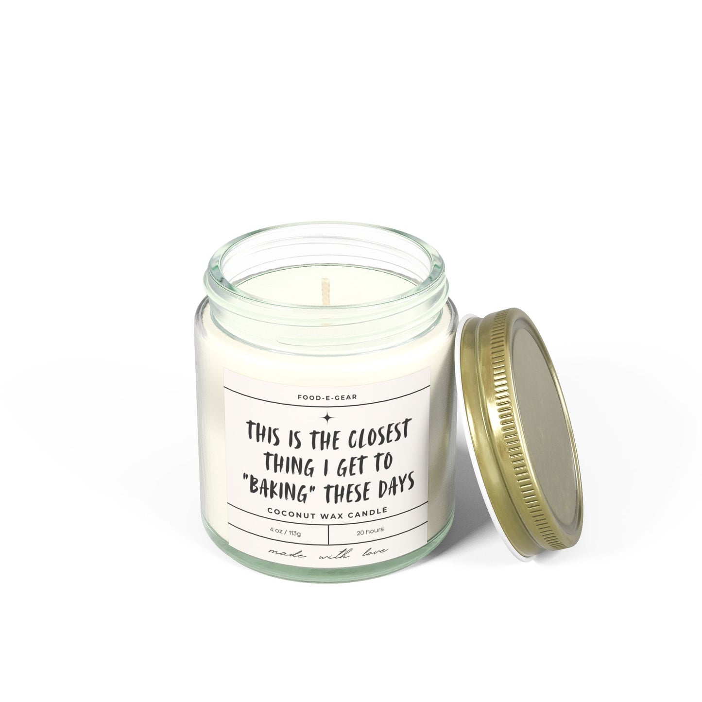 Hilarious Scented Coconut Wax Candles (4oz, 9oz) This is the closest thing to "Baking" these days