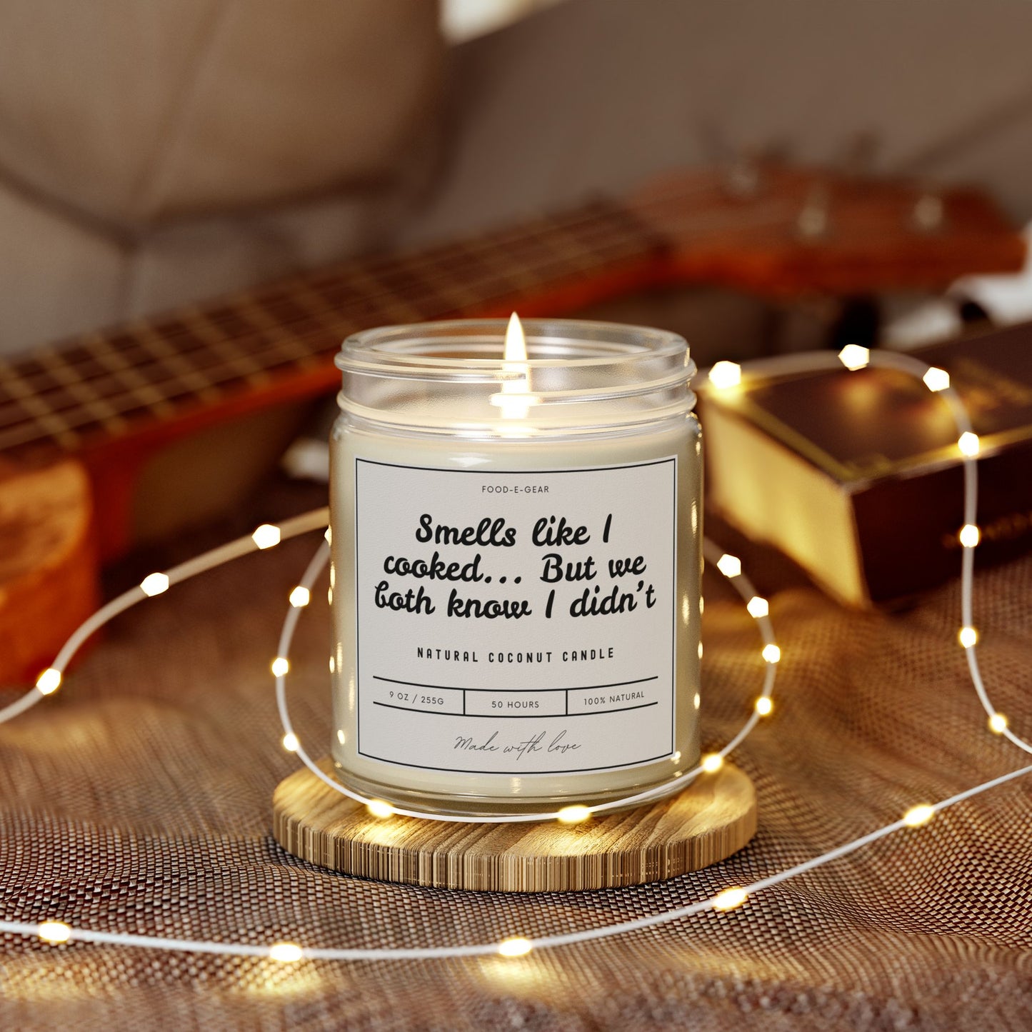 Funny Scented Coconut Wax Candles (4oz, 9oz) Smells like I cooked... But we both know I didn't