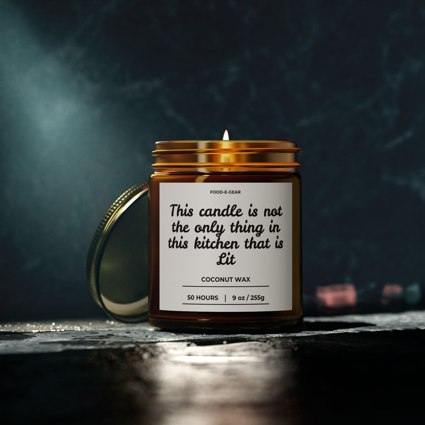 Scented Coconut Wax Candle (4oz, 9oz) "This Candle is not the Only Thing in my Kitchen that is Lit"