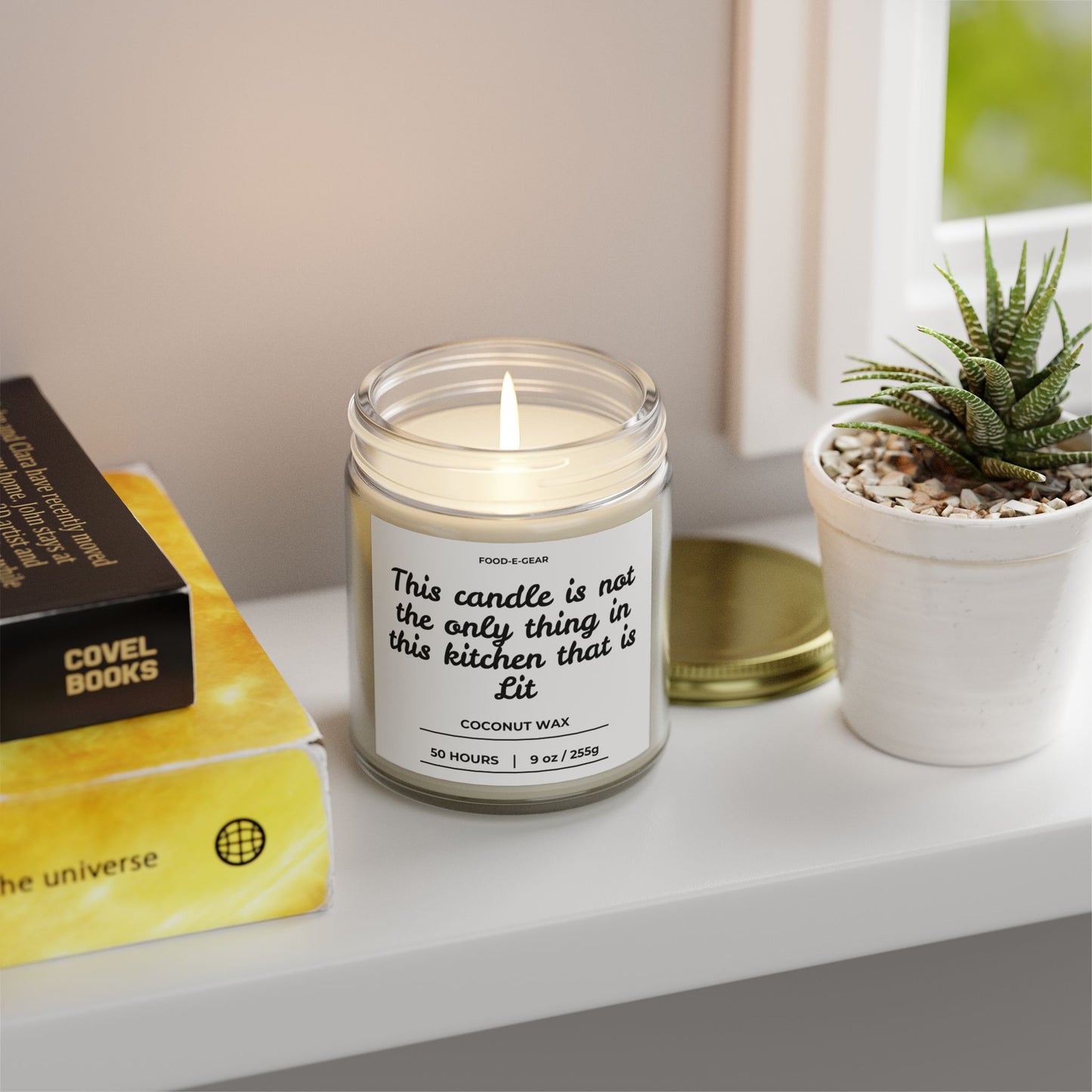 Scented Coconut Wax Candle (4oz, 9oz) "This Candle is not the Only Thing in my Kitchen that is Lit"