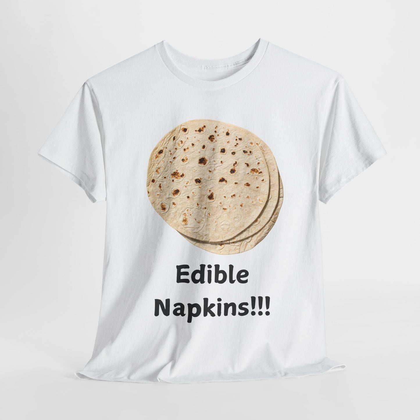 Edible Napkins T-shirt - Gift for any Food Lover - Funny Food Humor