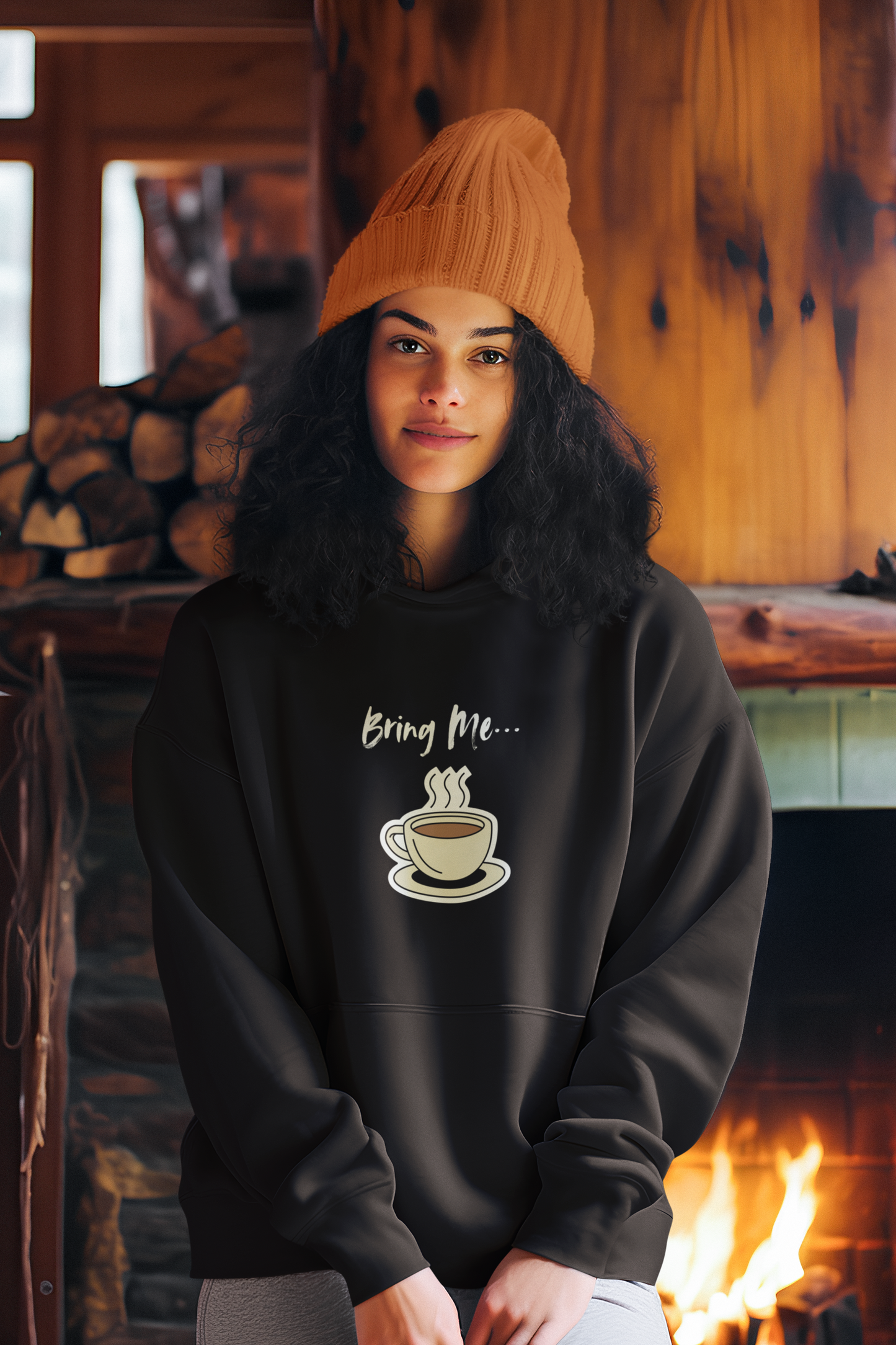 Bring Me... Hoodie - Gift for Coffee Lovers - Hot Chocolate, Tea, or Coffee