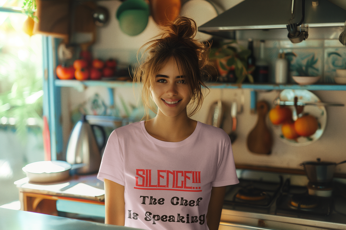 Silence!!! The Chef is Speaking T-shirt - Gift for any Chef - Kitchen Humor