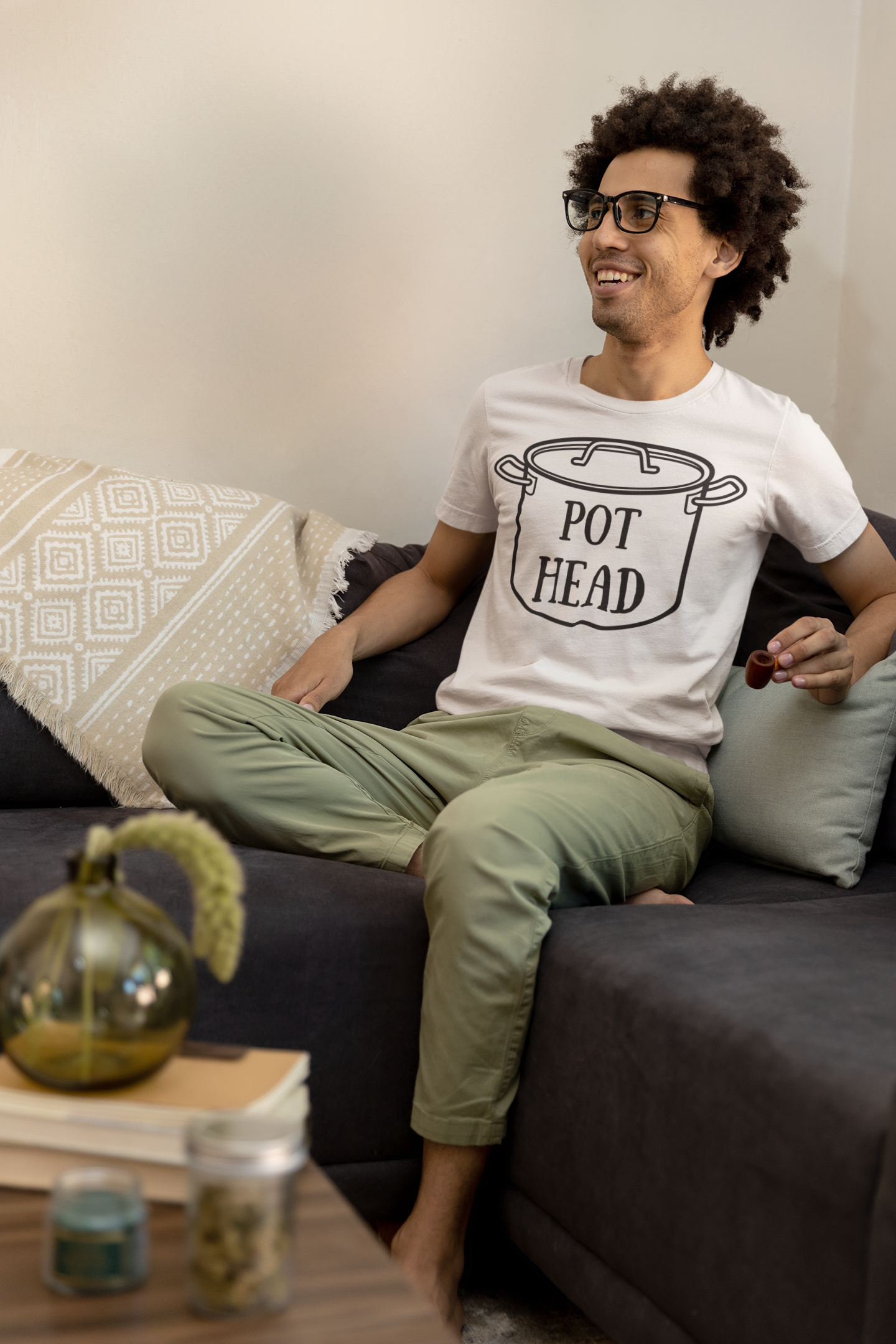 Pot Head Shirt - Gift for any Stoner or Cook - Funny Weed Pun