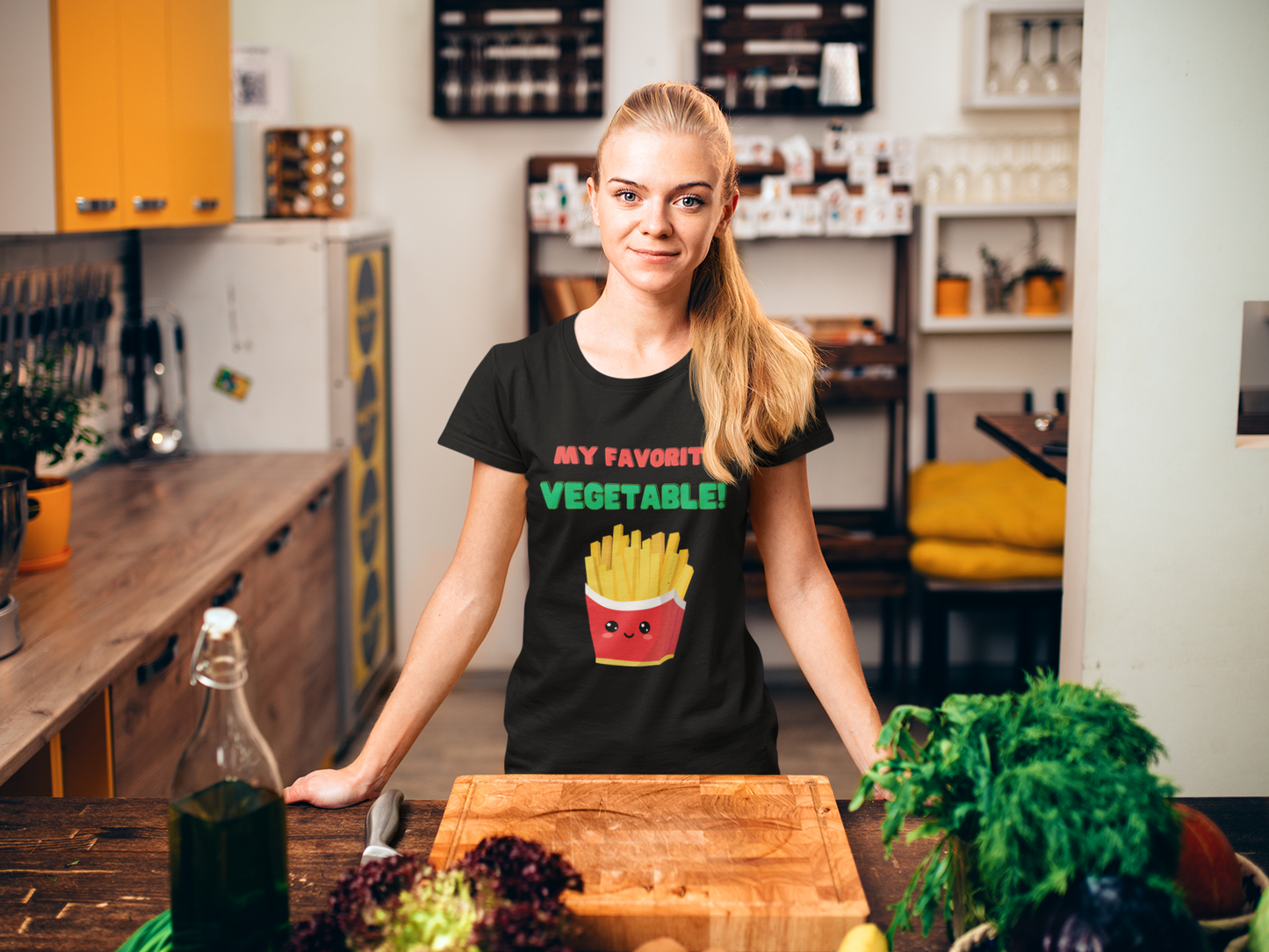 My Favorite Vegetable T-shirt - Gift for Vegetarians - French Fry Lovers