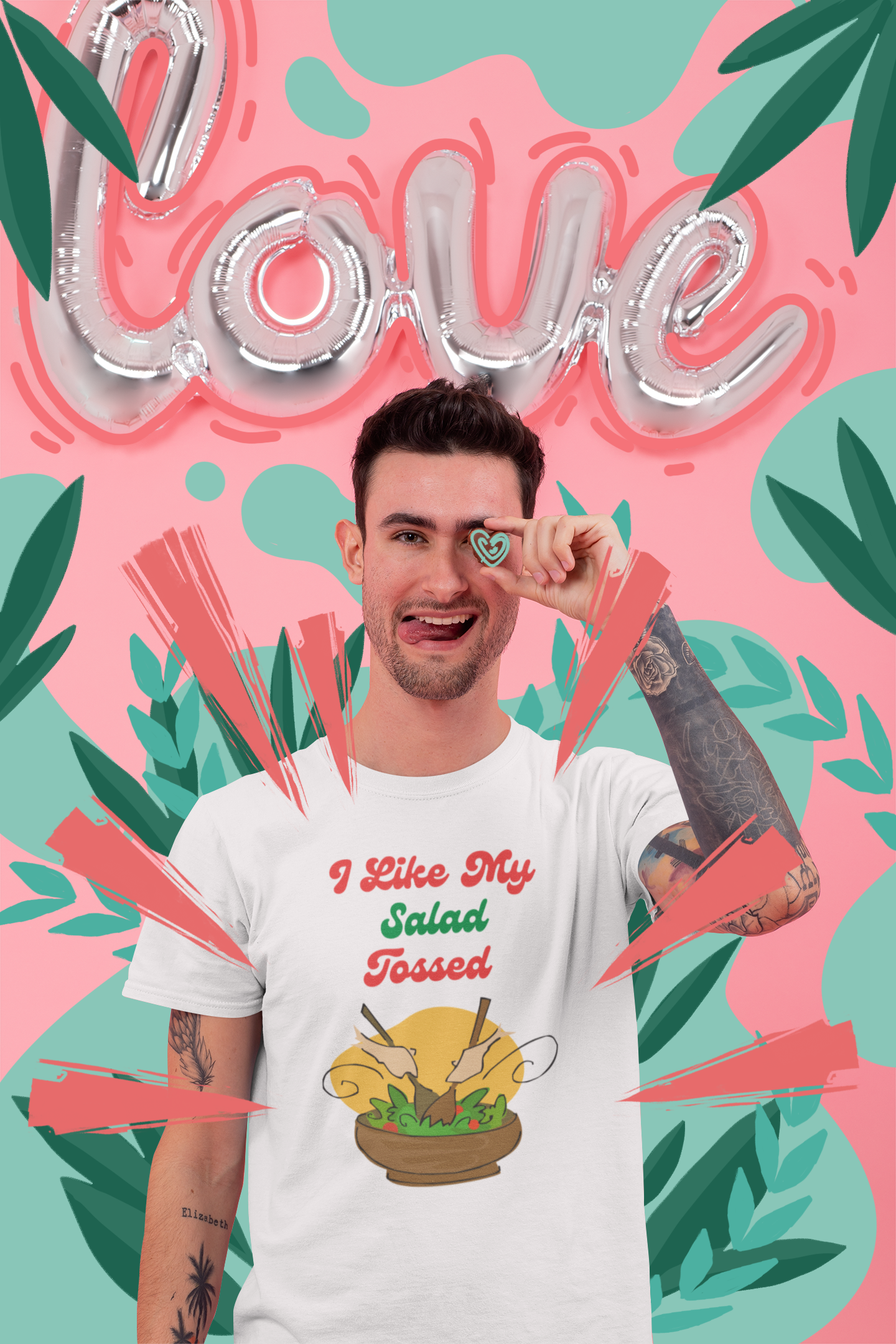 I Like My Salad Tossed T-shirt - Gift With a Sence of Humor - Food Innuendo