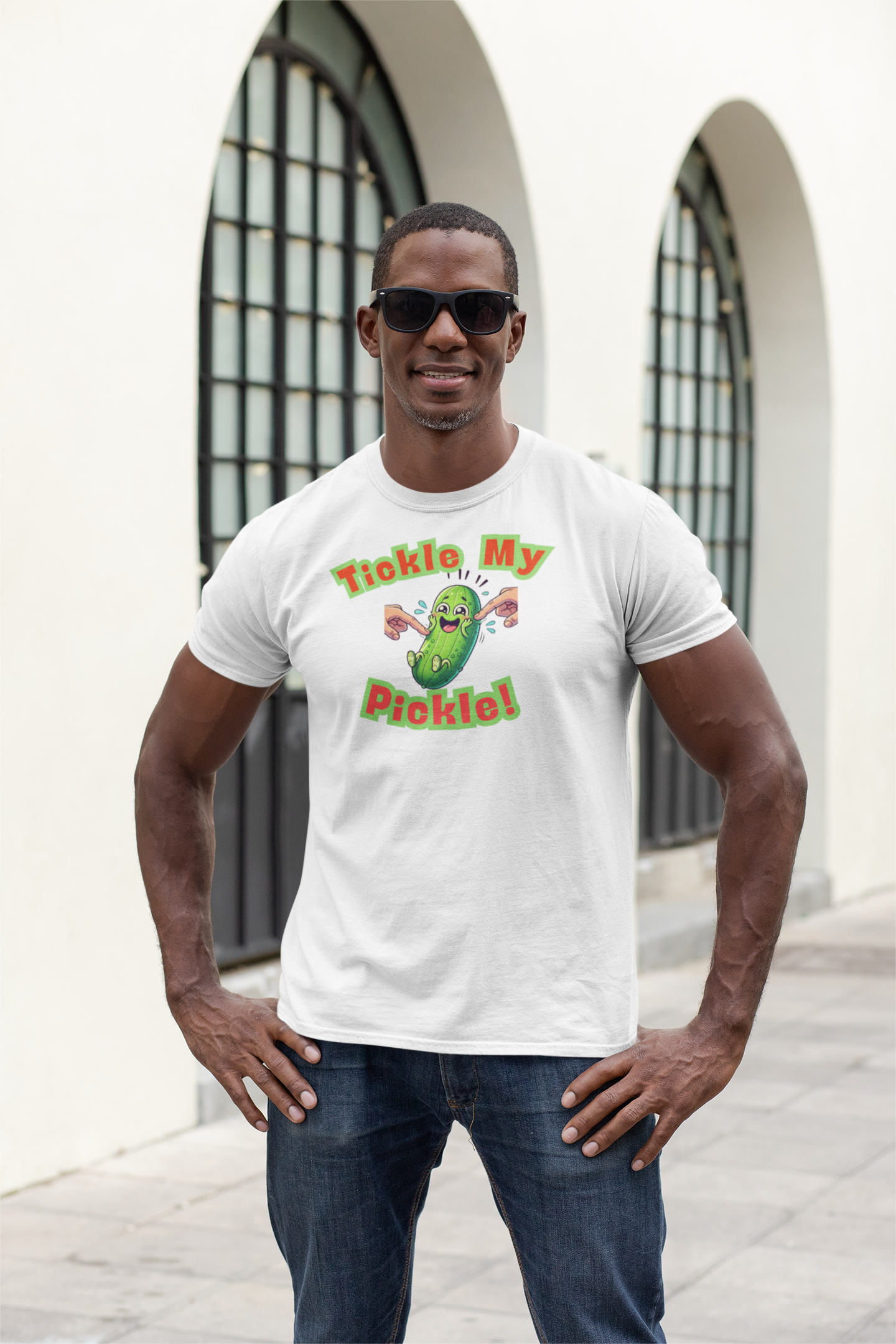 Tickle My Pickle! T-shirt - Gift for Friends or Loved One - Funny Food Pun/Innuendo