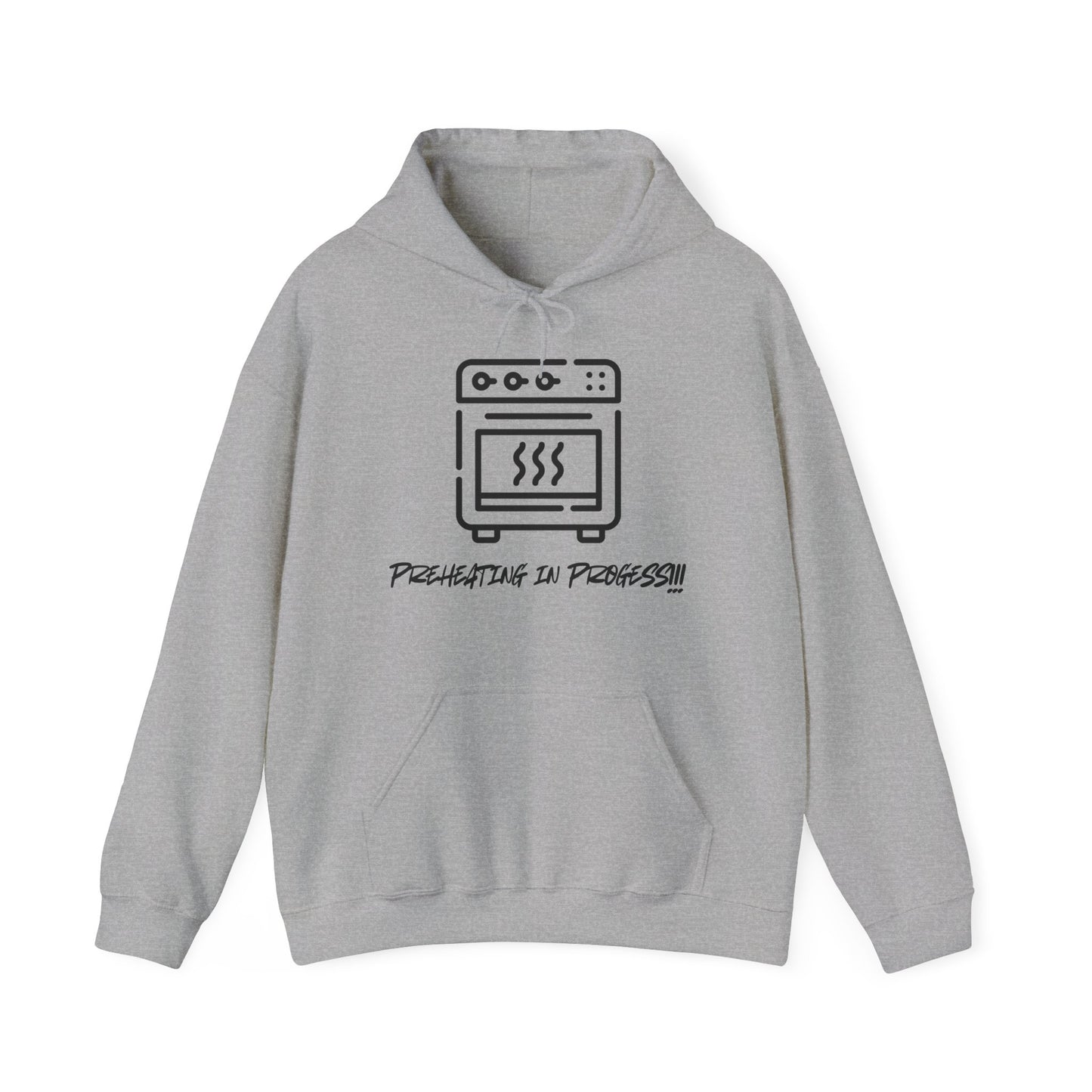 Preheating in Progress Hoodie - Funny Cooking Pun - For any Food Lover