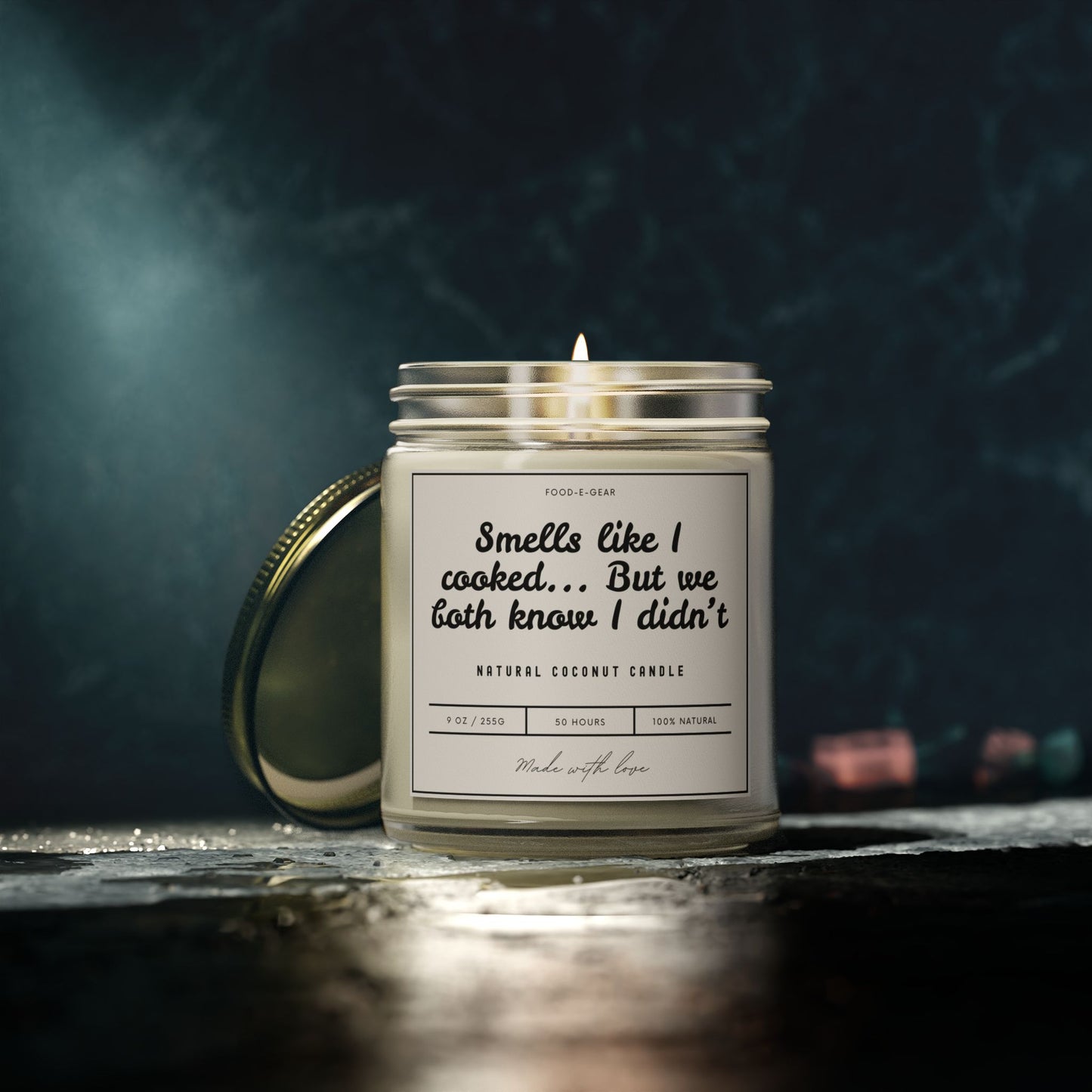 Funny Scented Coconut Wax Candles (4oz, 9oz) Smells like I cooked... But we both know I didn't