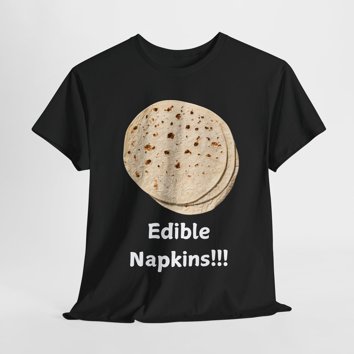 Edible Napkins T-shirt - Gift for any Food Lover - Funny Food Humor