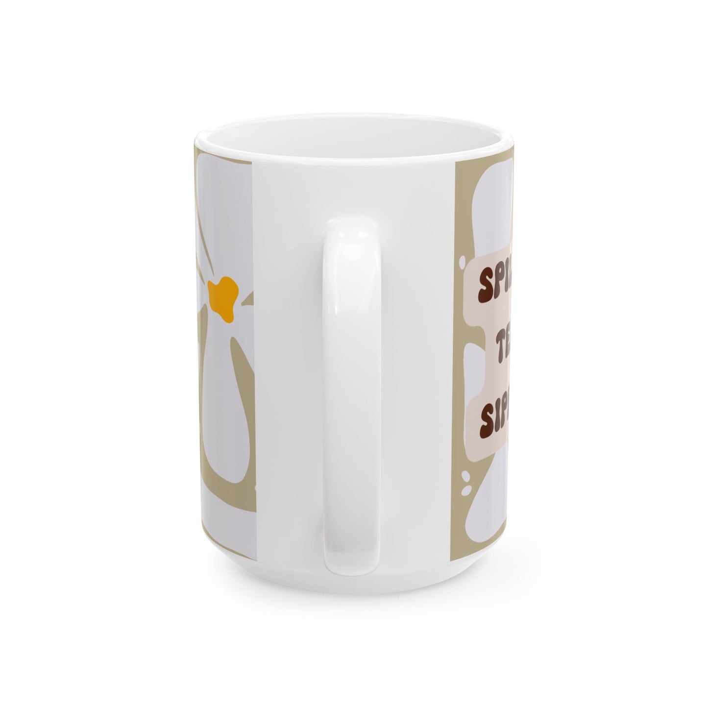 Funny Coffee Mug, (11oz, 15oz) Spilling The Tea While Sipping Tea!