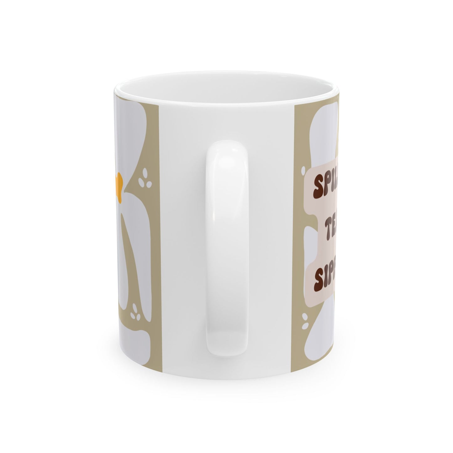 Funny Coffee Mug, (11oz, 15oz) Spilling The Tea While Sipping Tea!