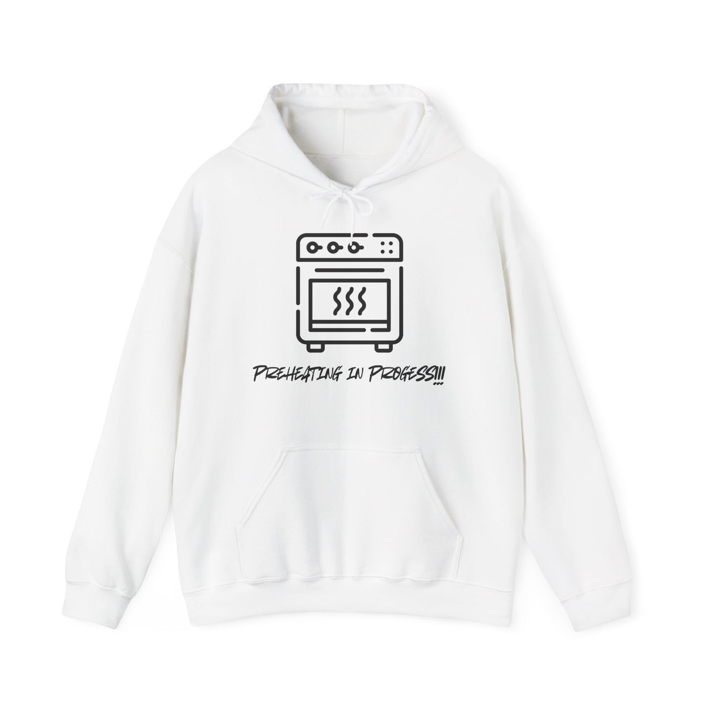 Preheating in Progress Hoodie - Funny Cooking Pun - For any Food Lover